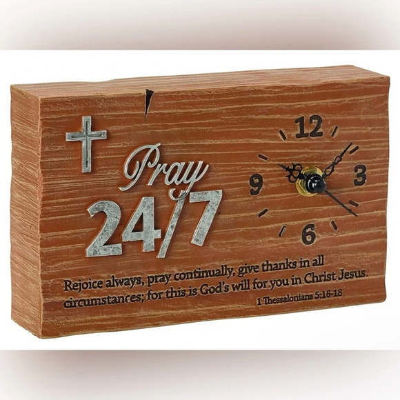 NIB Precious Moments Pray It Forward Collection-Pray 24/7 Clock - Picture 1 of 5
